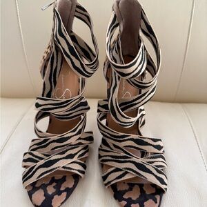 Jessica Simpson Stylish Zebra Print Women's Heels